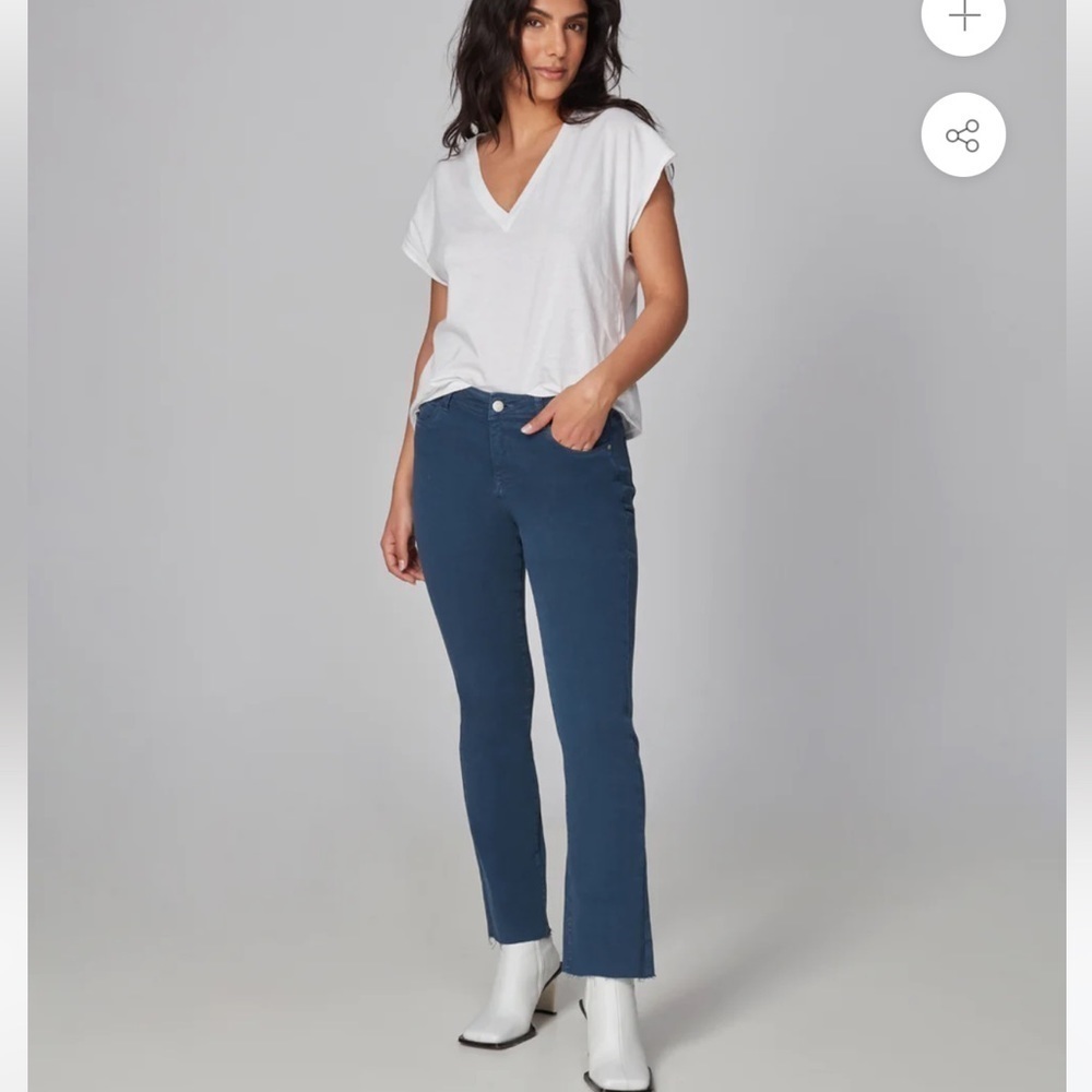 NWT Lola Jeans KATE-EB- High Rise Straight Jeans - Color: Ensign Blue size 30